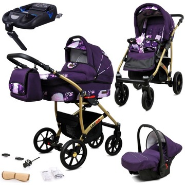 Wózek 4w1 dziecięcy BabyLux Largo + baza ISOFIX