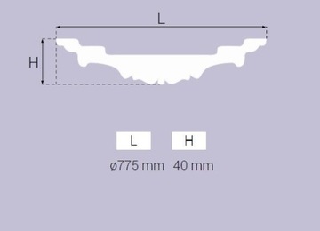 Декоративная потолочная розетка Creativa R-16 ROSETTE