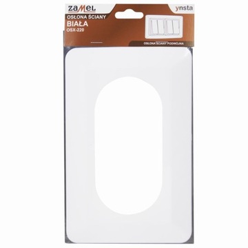ZAMEL НАСТЕННАЯ КРЫШКА ДЛЯ ДВОЙНОГО ВЫКЛЮЧАТЕЛЯ, БЕЛАЯ