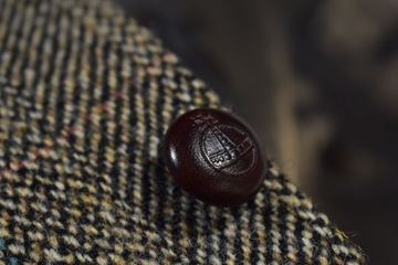 HARRIS TWEED Marynarka Tweedowa Jodełka Barutti 26