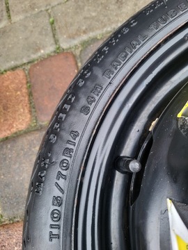 KOLO DOJEZDOVÉ 3.5" X 14" ET 42 4X100 105/70 R14 3,5J GOLF III POLO