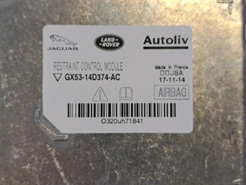 GX5314D374AC MODUL AIRBAG 3.0 250 2016 JAGUAR F-TYPE COUPE (X152)