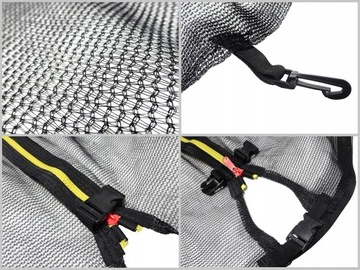 Сетка для уличного батута 300-312 см, 180 см, 6 стоек, ПРОЧНЫЙ батут