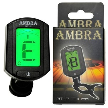 GT-2 Tuner Gitara Ukulele Skrzypce Bas StroikAmbra
