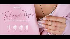 Tipsy do przedłużania paznokci PRZEZROCZYSTE Flexi Tips Square 240 szt.