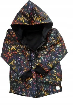 Kurtka softshell kolorowe gałązki rozmiar 134