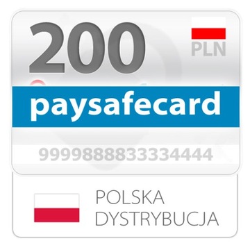 PAYSAFECARD PSC 200 злотых