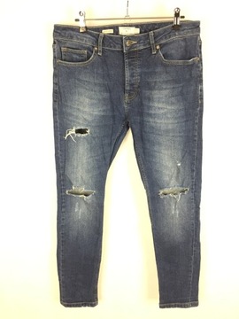 Topman skinny stretch jeans dziury 32 *PWS62*