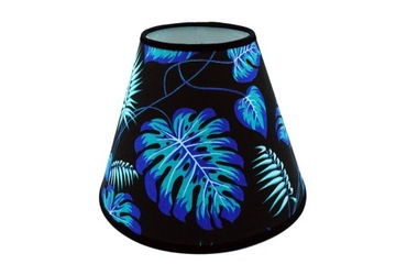 Klosz Abażur Stożek PCV Tropical Blue 18x28x19