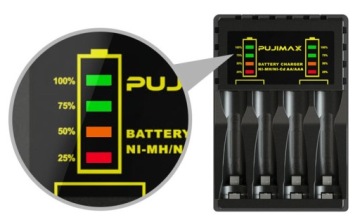 ЗАРЯДНОЕ УСТРОЙСТВО USB 4 АККУМУЛЯТОРА AA AAA