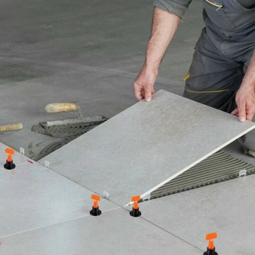 СИСТЕМА ВЫРАВНИВАНИЯ ПЛИТКИ ЗАЖИМЫ КЛИНЬИ КРОНШТЕЙНЫ НАБОР 100 шт.