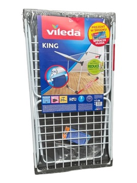 Vileda KING Suszarka na pranie składana 20 metrów + GRATIS SPINACZE