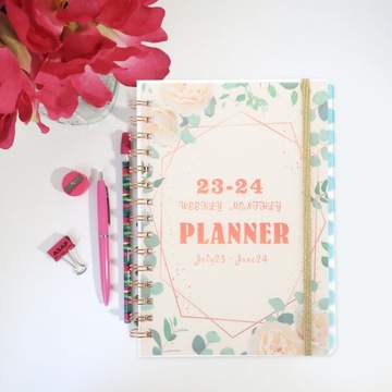 2023 AGENDA BOOK PRZENOŚNY PLANER NOTATNIK PROJEKT ORGANIZER NOTATNIKA SPINACZ