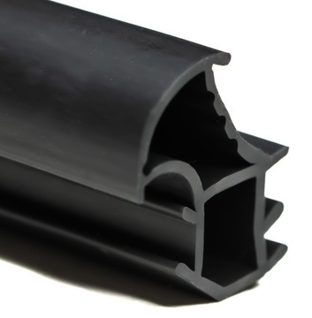 KDA 47 УПЛОТНИТЕЛЬ ДЛЯ МЕТАЛЛИЧЕСКИХ ДВЕРЕЙ, ПОРОГ, ЧЕРНАЯ МЕТАЛЛИЧЕСКАЯ КОРОБКА, 6 м.