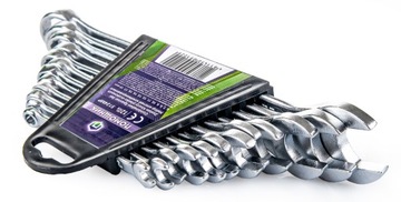 НАБОР КОМБИНИРОВАННЫХ КЛЮЧЕЙ 6–19 ММ НАБОР ИЗ 12 ПРОЧНЫХ ДВУСТОРОННИХ КЛЮЧЕЙ