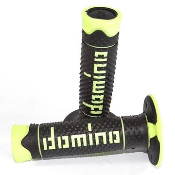 MANETKI GRIPY DOMINO 22 mm tłumią drgania niebieskie MRF PIT BIKE CROSS
