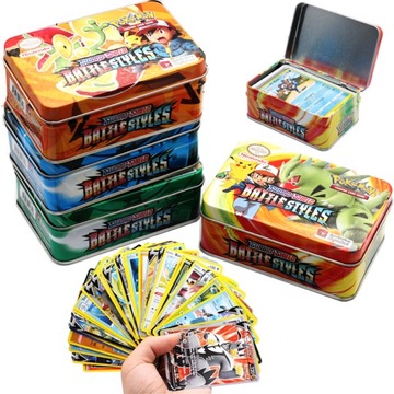 Набор из 41 карты Pokemon Cards в металлической жестяной коробке из серии Lost Origin