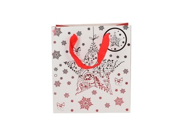 Рождественский подарочный пакет, маленький (выкройка на выбор)