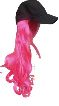 бейсболка с волосами парика