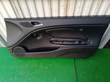 НАКЛАДКА БОКОВОЙ ДВЕРИ ПЕРЕДНЯЯ ПРАВАЯ ЧЕРНАЯ КОЖА BMW E46 КУПЕ КАБРИОЛЕТ RADOM