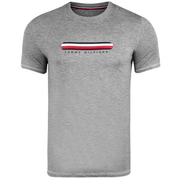 TOMMY HILFIGER KOSZULKA MĘSKA T-SHIRT CN GRAY r.L