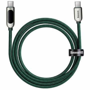 Kabel USB-C / USB-C, Baseus Display, 5A, 100W, 2m