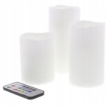 НАБОР ДЕКОРАТИВНЫХ СВЕЧЕЙ С МРАМОРНЫМ ПУЛЬТОМ УПРАВЛЕНИЯ