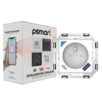 PSMART Inteligentne Gniazdo pomiar 16A USB białe seria RM WiFi TUYA Smart