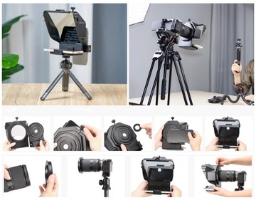 Телесуфлер Ulanzi PT-15 для зеркальных фотоаппаратов и смартфонов с Bluetooth-пультом дистанционного управления