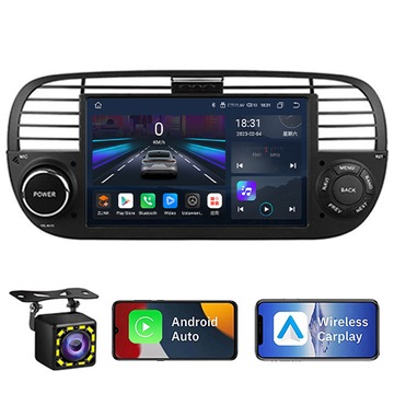 FIAT 500 2007-2015 RADIO ANDROID CARPLAY 4GB 32GB