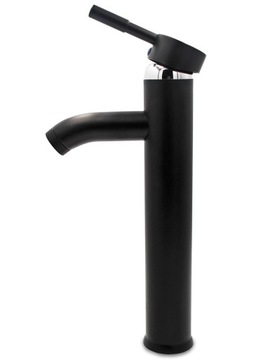 BATERIA ŁAZIENKOWA UMYWALKOWA KRAN STOJĄCA DO UMYWALKI STAŁA WYLEWKA CZARNA