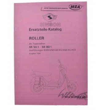 KATALOG SIMSON SR50 SR80 WYDANIE Z 1995