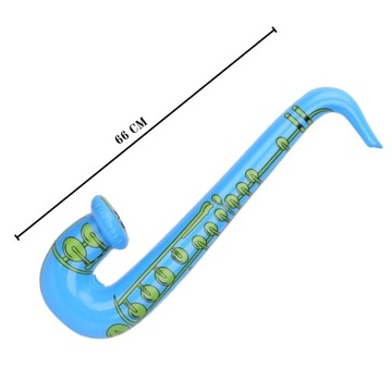 DMUCHANY SAKSOFON DMUCHANIEC INSTRUMENT BALON NIEBIESKI GWIAZDA ROCK POP 66