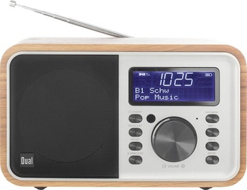 Radio cyfrowe Dual DCR 51 DAB+/FM z akumulatorem i Bluetooth - brązowy