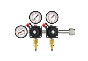 REDUKTOR CO2 do piwa PODWÓJNY 3-zegarowy 2 obiegi