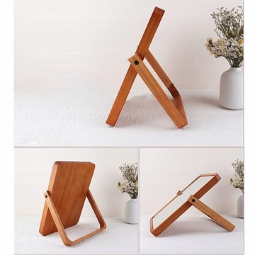 Деревянное косметическое зеркало, подвесное стоячее