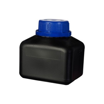 BUTELKA plastikowa HDPE czarna BIOMUS 250ml