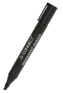 Marker permanentny ścięty 3-5mm czarny 10szt