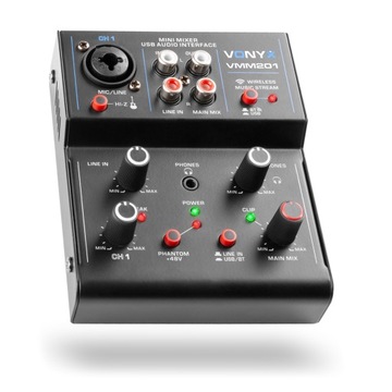 Музыкальный микшер Vonyx с комбинированным разъемом USB/XLR