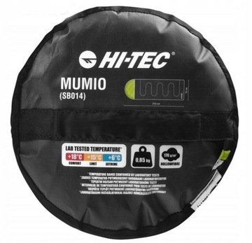 СПАЛЬНЫЙ МЕШОК С КАПЮШОНОМ HI-TEC CAMPING MUMIO 850г