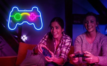 МНОГОЦВЕТНЫЙ ДЕКОРАТИВНЫЙ ПОДАРОК ​​ДЛЯ КОМНАТЫ ИГРОКА С НЕОНОВЫМ ПЛЕКСИ-СВЕТОДИОДОМ