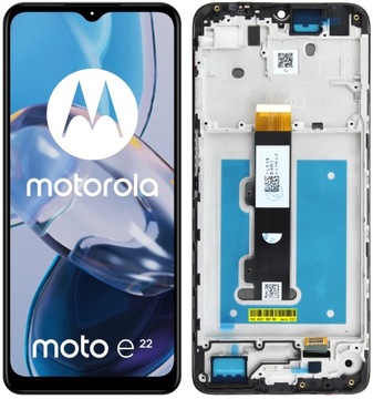 WYŚWIETLACZ EKRAN DOTYK LCD RAMKA do Motorola Moto E22