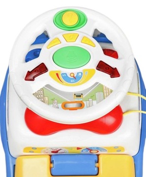 АВТОМОБИЛЬ PUSHER RIDE-OVER CAR DELUXE АВТОМОБИЛЬ 3 в 1 РУЛЕВОЕ КОЛЕСО С ИНТЕРАКТИВНОЙ МУЗЫКОЙ