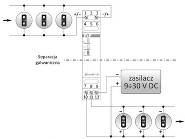 Усилитель сигнала мощности LED-AMP-1D