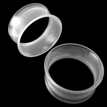 Tunel Akrylowy Siodłowy Lekki Plug Bezbarwny 16mm
