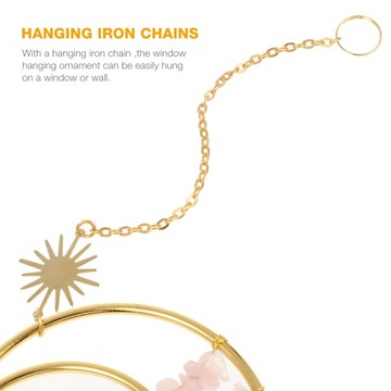 KSIĘŻYC WISIOREK NA OKNO SŁOŃCE I TĘCZA DEKORACJA DOMOWA I OGRODOWA