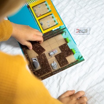 IUVI КРОЛИК НОРКА ЛОГИЧЕСКАЯ ИГРА УМНЫЕ ИГРЫ МАГНИТНАЯ ПАЗЛ 48 заданий