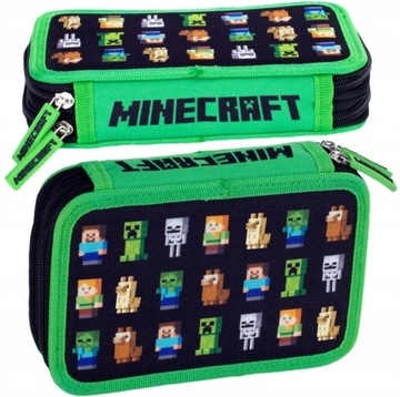 PIÓRNIK SZKOLNY DWUKOMOROWY ASTRA MINECRAFT