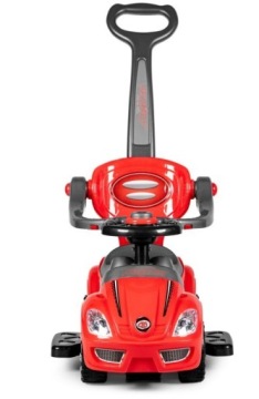 Машинка 4в1 PUSH RIDE, интерактивная машинка, КРАСНАЯ