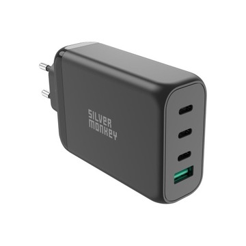 Ładowarka Silver Monkey Ładowarka sieciowa GaN 130W USB-C PD + USB 3.0 QC B